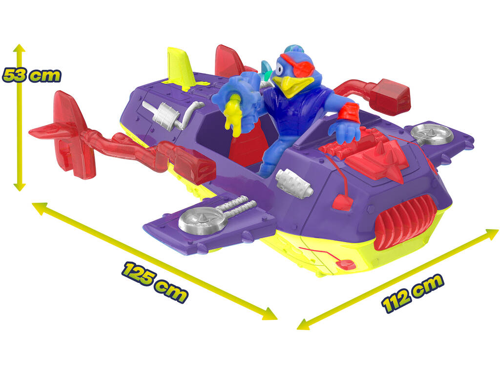Véhicule avion de collection Metazells violet IMC Toys 910225