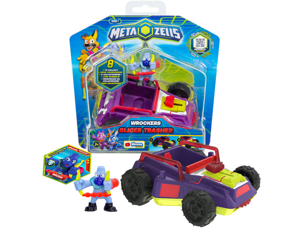 Metazells Trasher Slicer Vehicle Lilas IMC Toys 910249