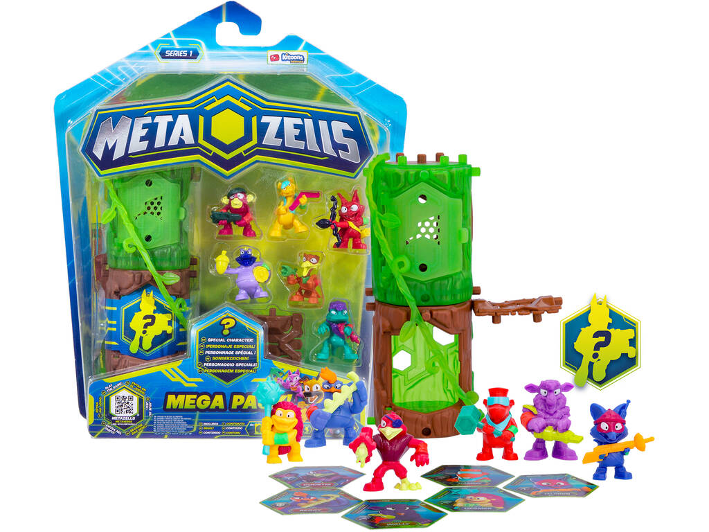 Metazells Mega Pack 7 figure e 2 Tronchi IMC Toys 906945