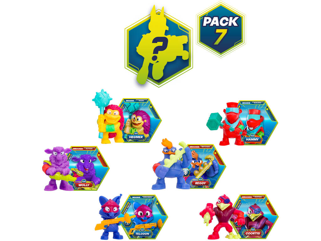 Metazells Mega Pack 7 figure e 2 Tronchi IMC Toys 906945