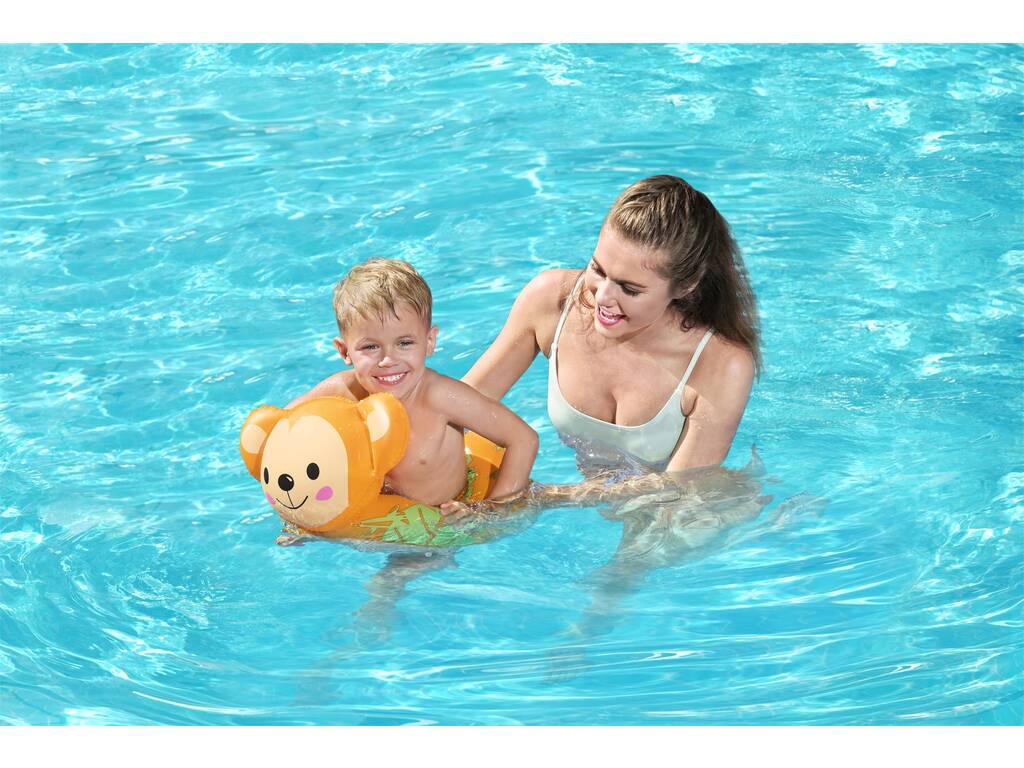 Safari Animals Ruota Nuoto Gonfiabile Bestway 36112