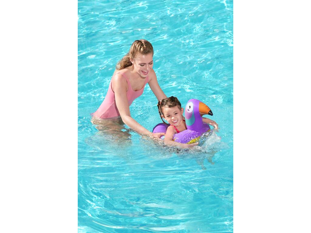 Safari Animals Ruota Nuoto Gonfiabile Bestway 36112