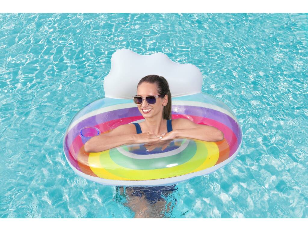 Galleggiante Gonfiabile Rainbow Dreams Swim Tube da 107 cm. Bestway 43647