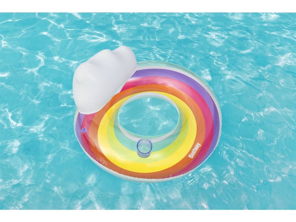 Galleggiante Gonfiabile Rainbow Dreams Swim Tube da 107 cm. Bestway 43647