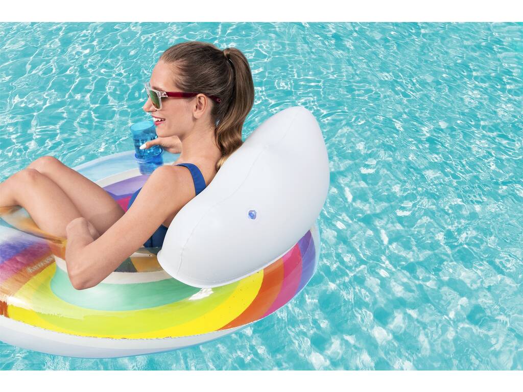 Galleggiante Gonfiabile Rainbow Dreams Swim Tube da 107 cm. Bestway 43647