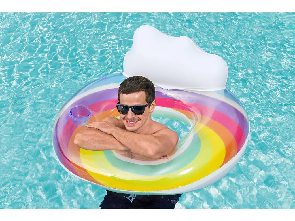 Galleggiante Gonfiabile Rainbow Dreams Swim Tube da 107 cm. Bestway 43647