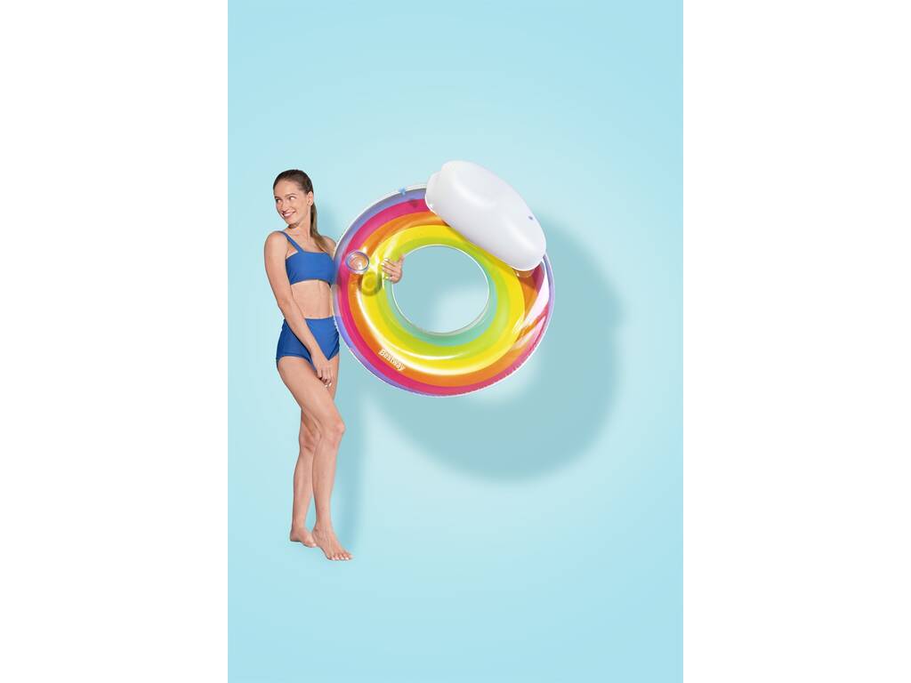 Galleggiante Gonfiabile Rainbow Dreams Swim Tube da 107 cm. Bestway 43647
