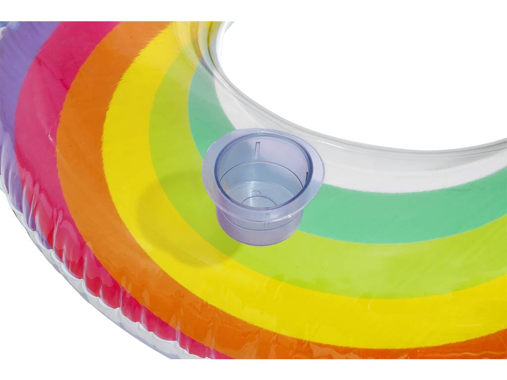Flotteur gonflable Rainbow Dreams Double Swim Tube 186x116 cm. Bestway 43648