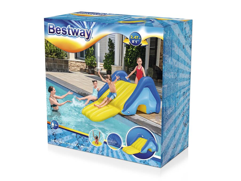 Tobogán Hinchable Giant Pool Water Slide de 247x124x100 cm. Bestway 52453