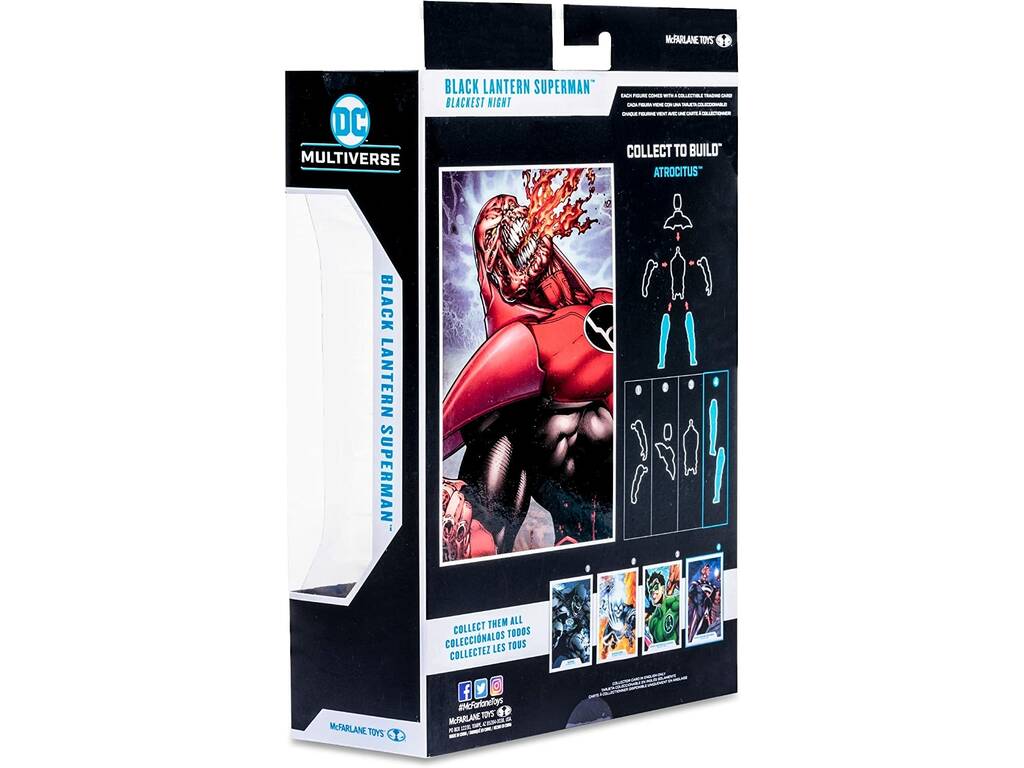 DC Multiverse Figurine Black Lantern Superman McFarlane Toys TM15482 