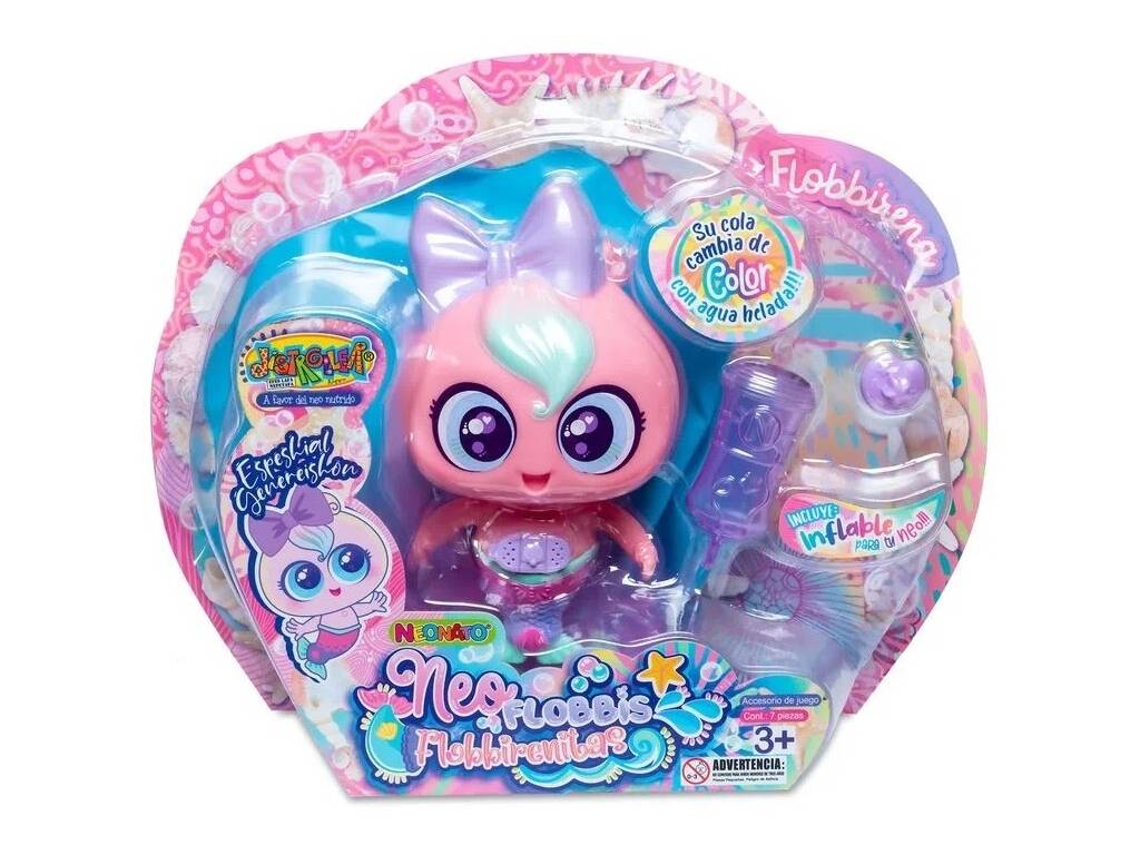 Distroller Neo Bebè Neoflobbi Sirena Flobbella Rosa di Bandai D998620