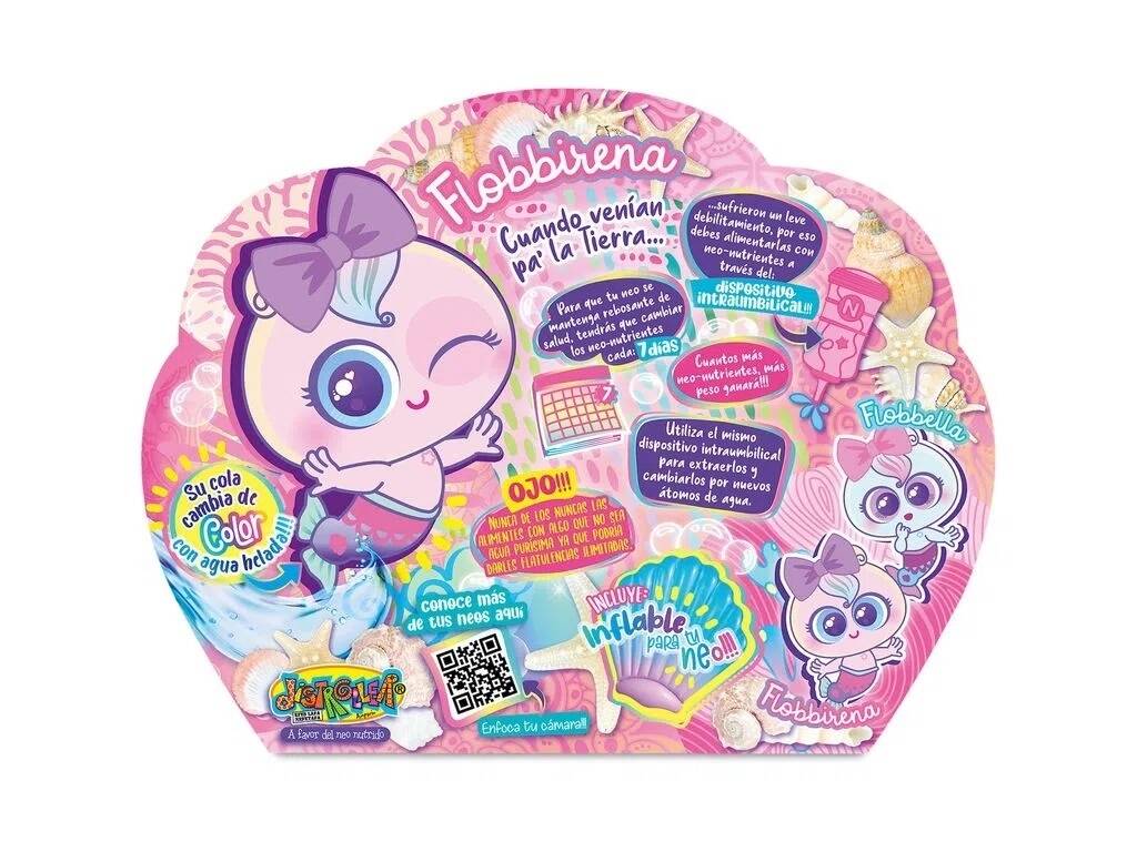 Distroller Neo Bebè Neoflobbi Sirena Flobbella Rosa di Bandai D998620