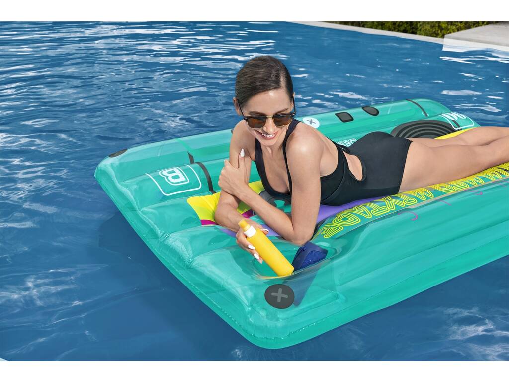 Matelas Gonflable Retro Beats Pool Float de 174 X 116 cm Bestway 43649