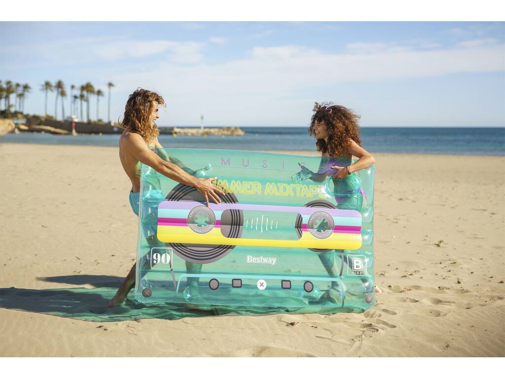 Matelas Gonflable Retro Beats Pool Float de 174 X 116 cm Bestway 43649