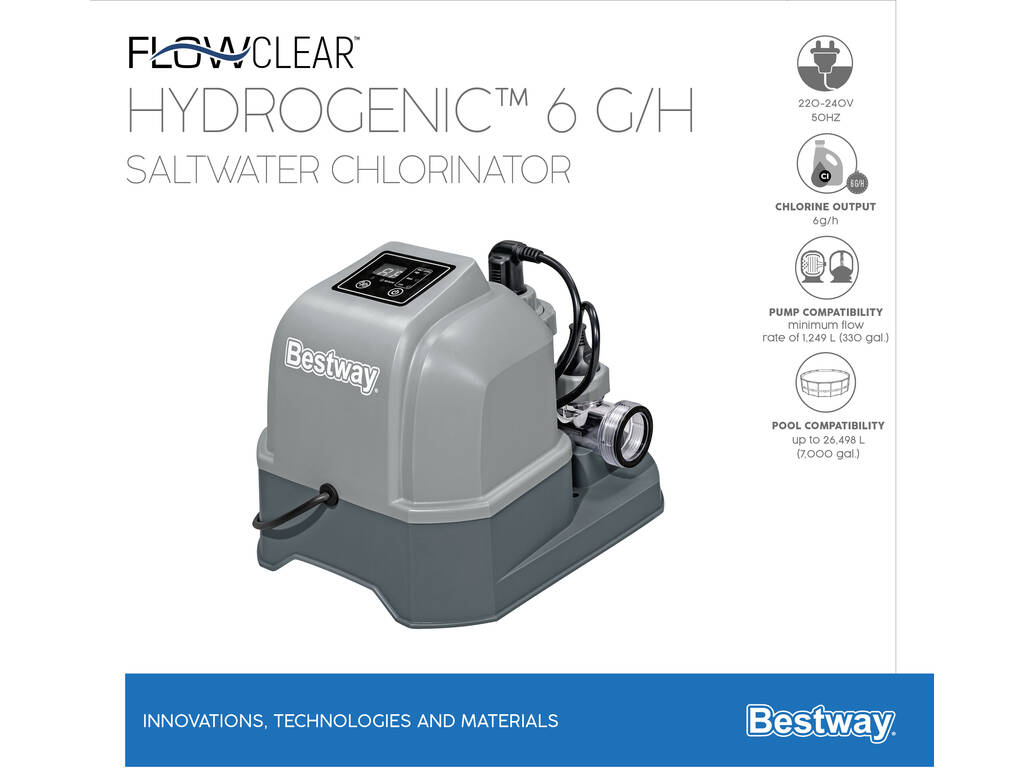 Clorinatore a sale Hydrogenic 6 g/h Bestway 58678