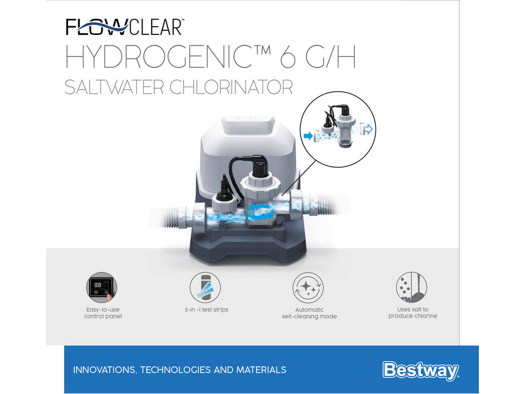 Clorinatore a sale Hydrogenic 6 g/h Bestway 58678