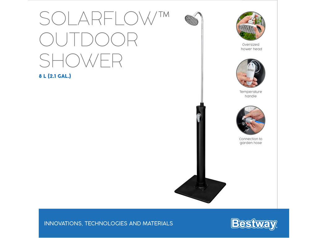 Doccia Solare da Esterno SolarFlow 8 L. Bestway 58694
