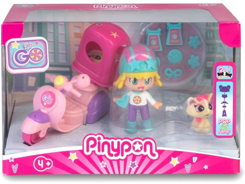 Pinypon Let's Go Moto Famosa PNY37000
