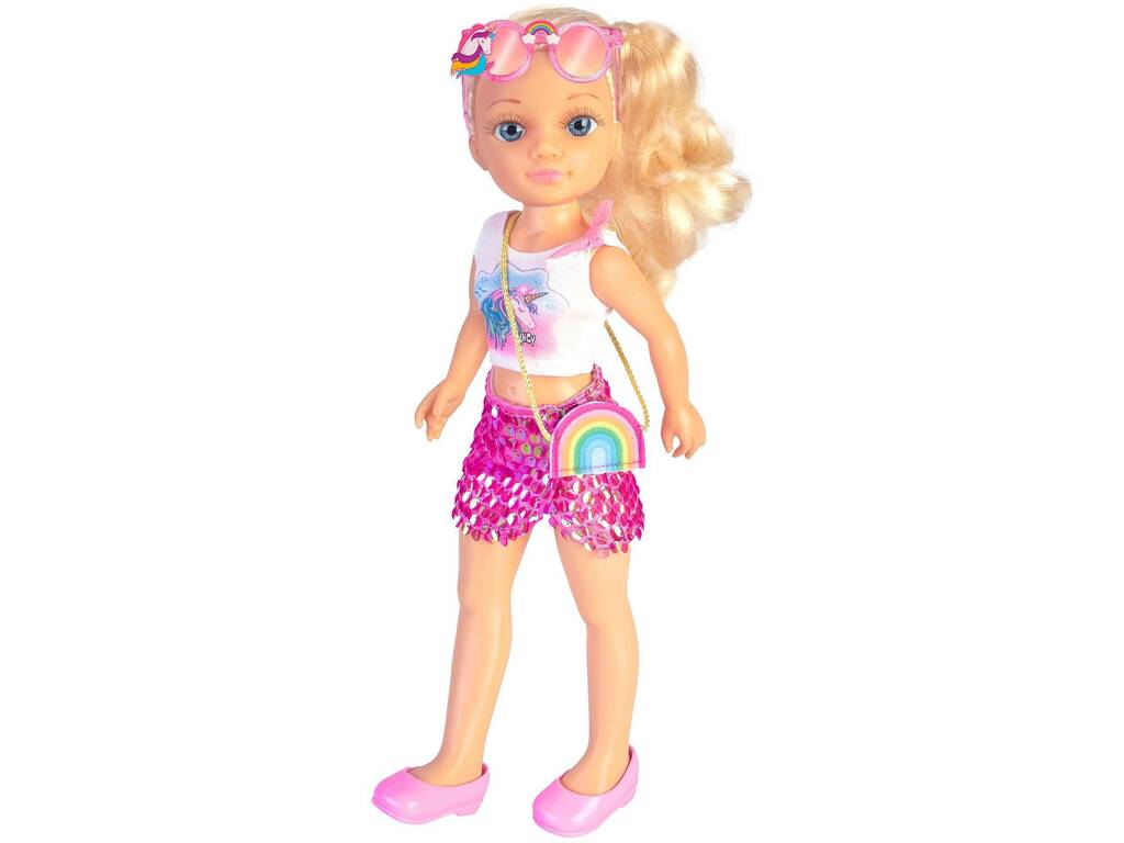Robe d'un jour Nancy avec un look de licorne Famosa NAC30000
