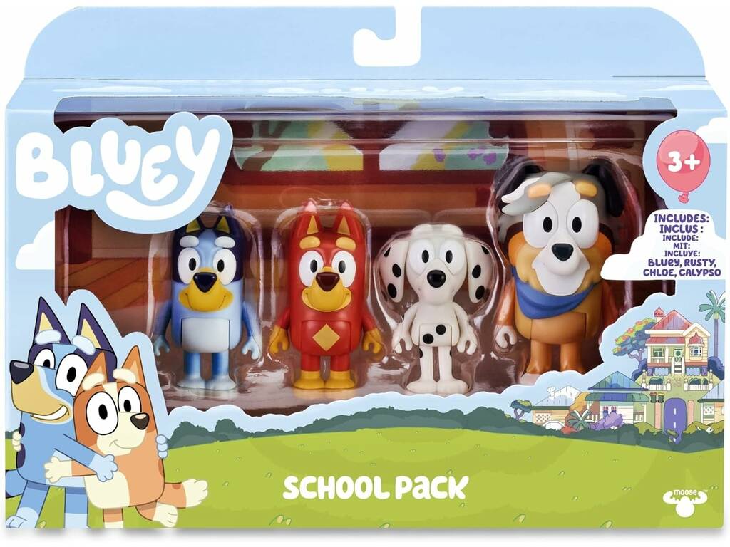 Bluey Pack 4 Figuras Serie 2 Famosa BLY09000