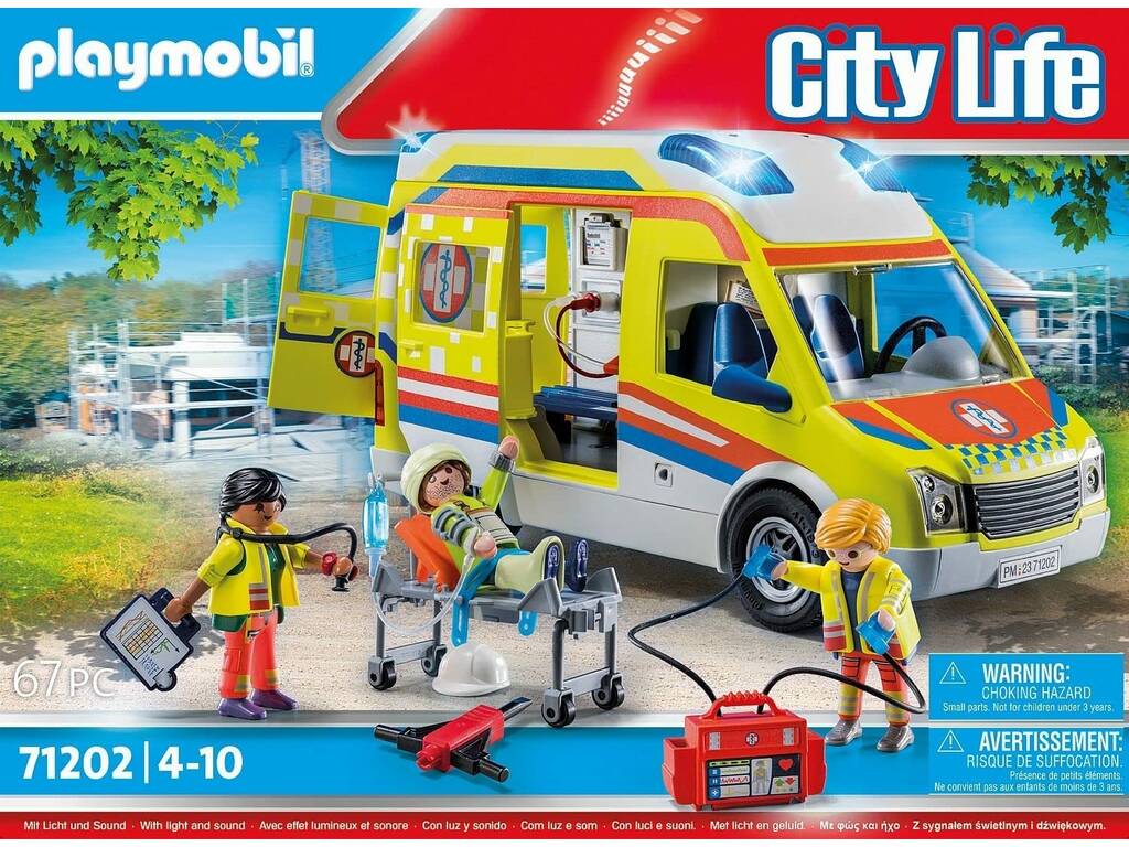 Playmobil City Life Ambulance avec son et lumière 71202