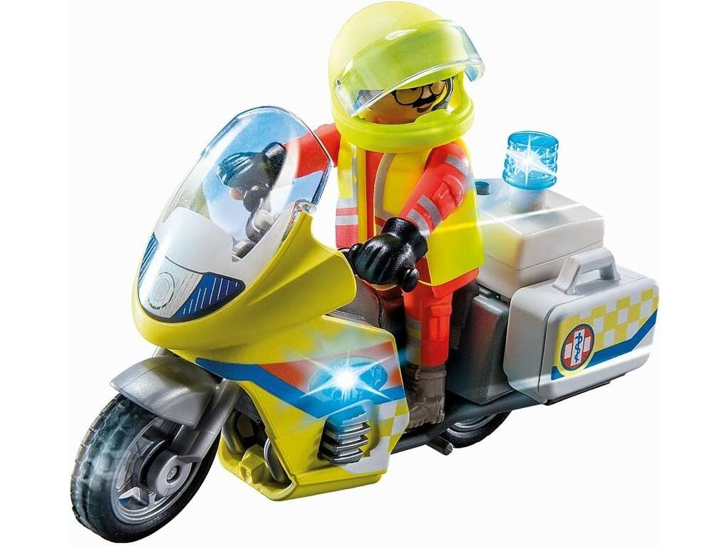 Playmobil City Life Moto de Emergencias con Luz Intermitente 71205