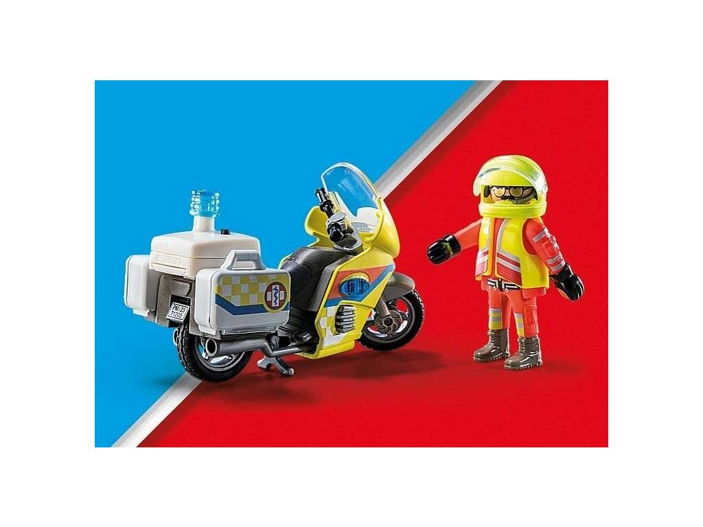 Playmobil City Life Moto de Emergencias con Luz Intermitente 71205