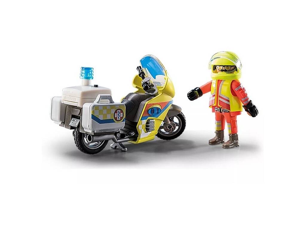 Playmobil City Life Moto de Emergencias con Luz Intermitente 71205