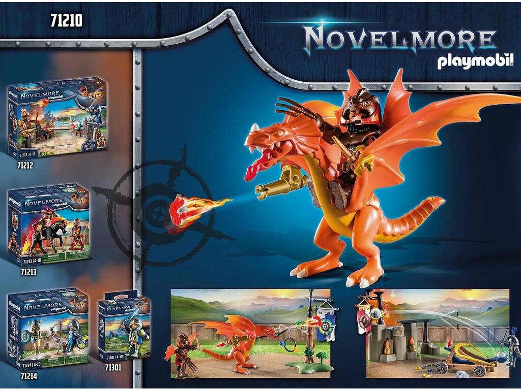 Playmobil Novelmore Vs Brunham Raiders Zone de combat 71210