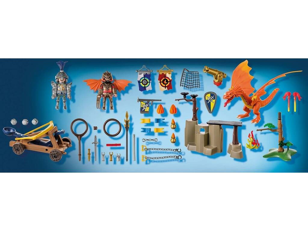 Playmobil Novelmore Vs Brunham Raiders Zone de combat 71210