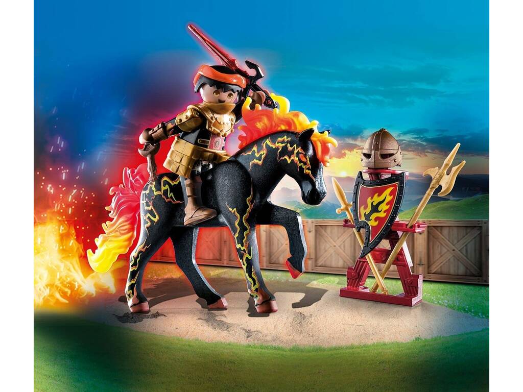 Playmobil Novelmore Brunham Raiders Chevalier de feu Brunham Raiders 71213