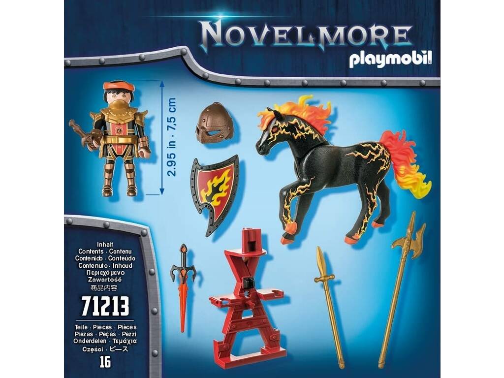 Playmobil Novelmore Brunham Raiders Chevalier de feu Brunham Raiders 71213