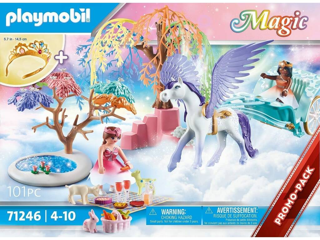 Playmobil Monde Magique Pique-nique avec Chariot Pégase 71246
