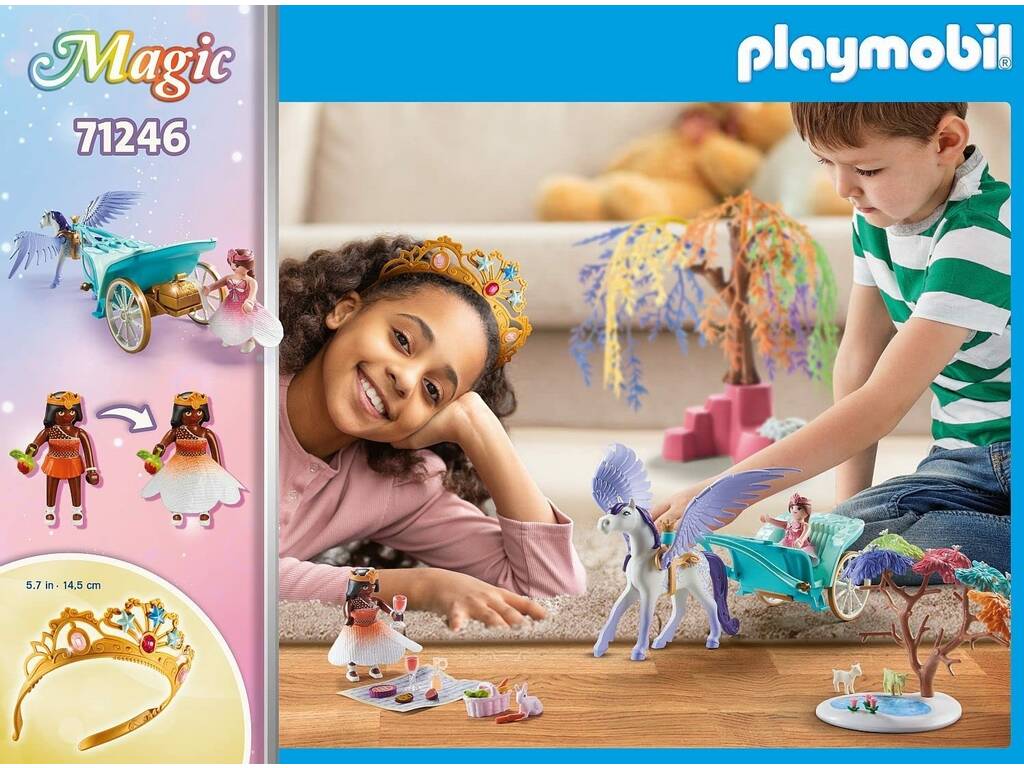 Playmobil Monde Magique Pique-nique avec Chariot Pégase 71246