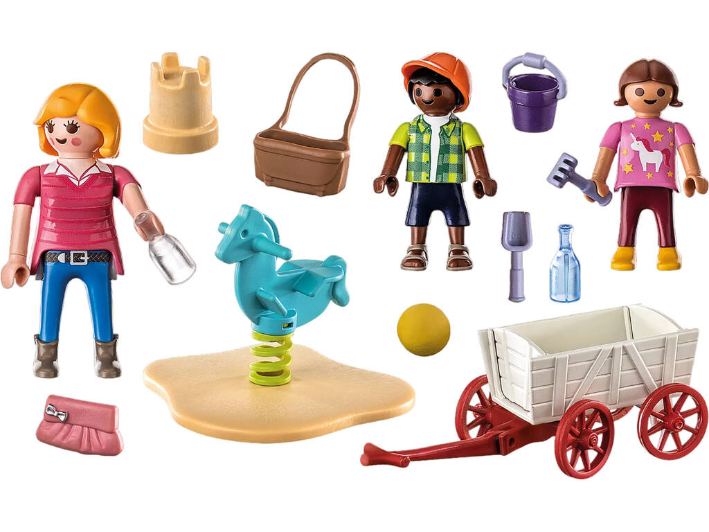 Playmobil Starter Pack Educateur avec chariot 71258