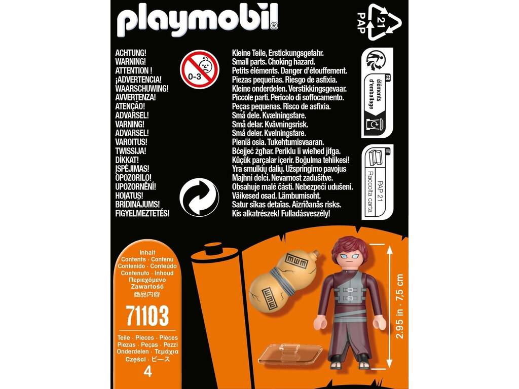 Playmobil Naruto Shippuden Figurine Gaara 71103 