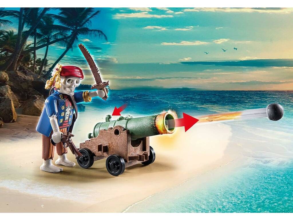 Playmobil Pirati L'isola del tesoro Pirata con scheletro Playmobil 70692