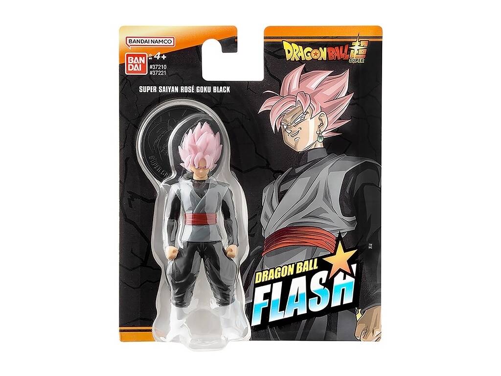 Figura Dragon Ball Super Flash Super Saiyan Rosé Goku Black di Bandai 37221