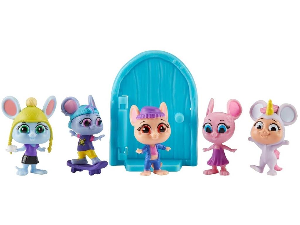 Mouse In The House Pack 5 figure Millie, Dash, Sugarlump, Squeaks e Flower di Bandai CO07707