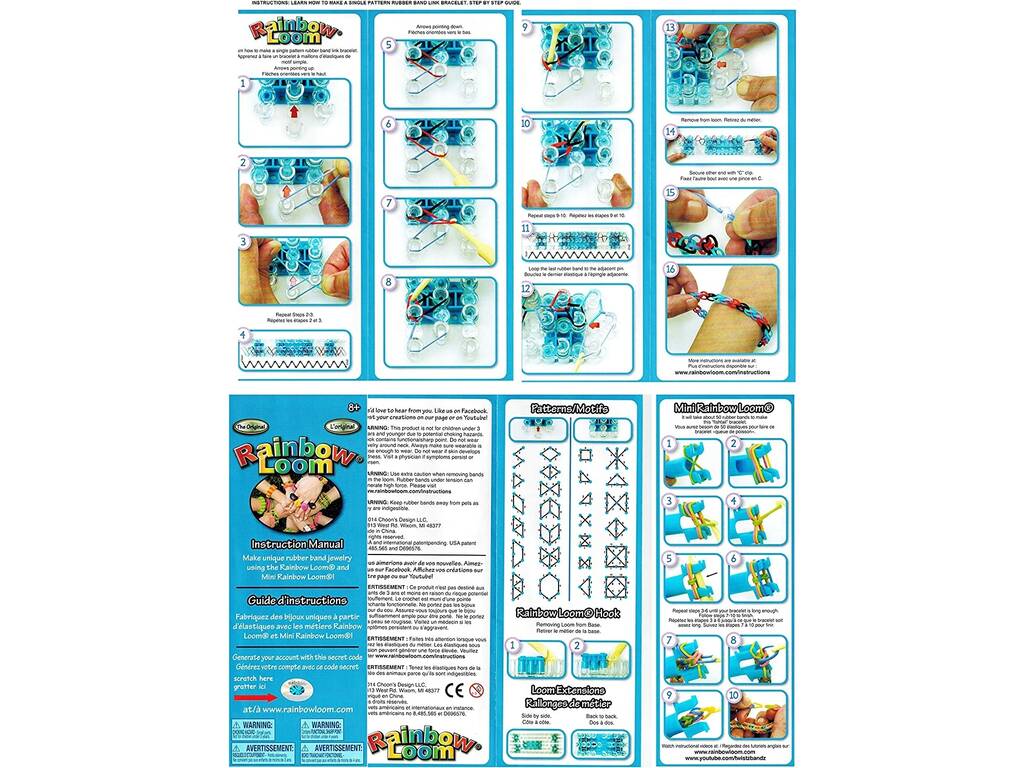 Set Creación Rainbow Loom de Bandai CD0001