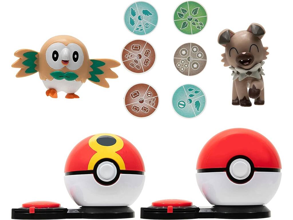 Pokémon Ataque Surpresa Rowlet vs Rockruff Spin Master 2474