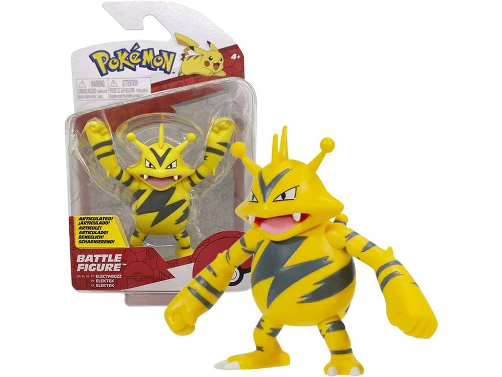 Pokémon Figura di combattimento Electabuzz Spin Master 95007