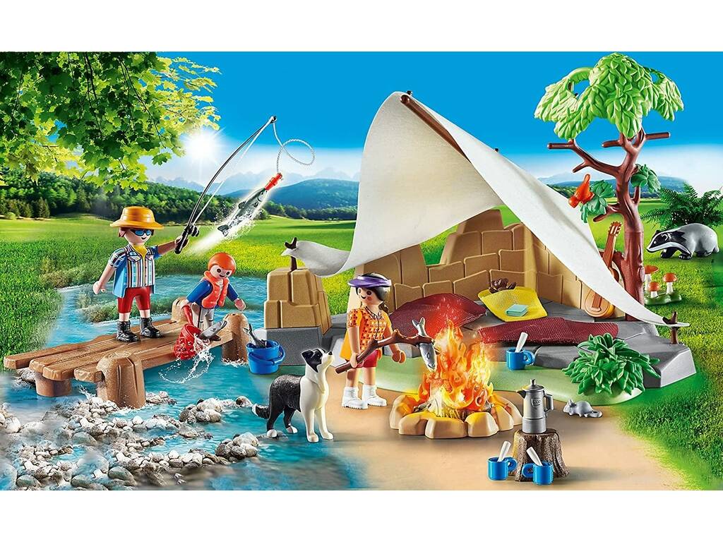 Playmobil Family Fun Famiglia in campeggio 70743