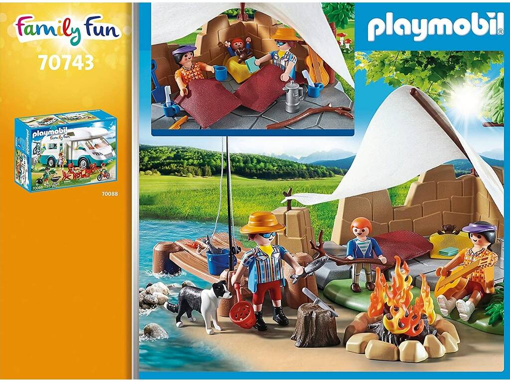 Playmobil Family Fun Famiglia in campeggio 70743