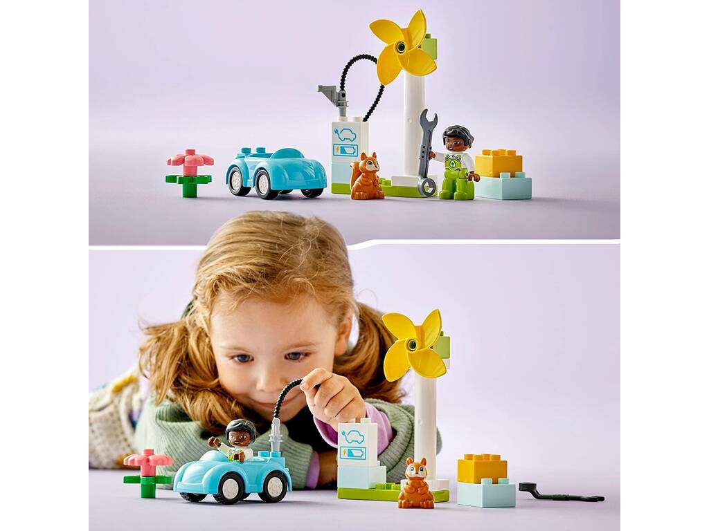 Lego Duplo Turbina eolica e auto elettrica 10985