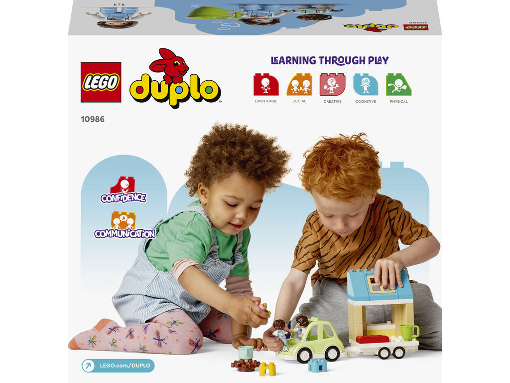 Lego Duplo Town Casa Familiare con Ruote Lego 10986
