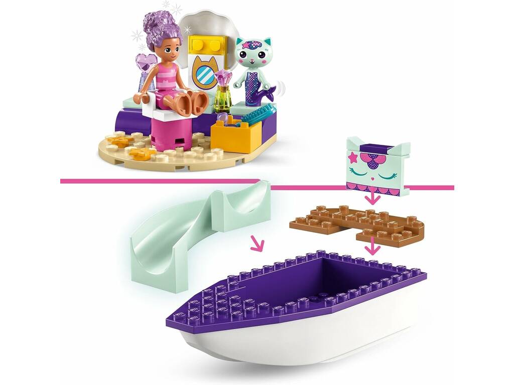Lego Casa delle bambole di Gabby Barca e Spa di Gabby e Siregata 10786