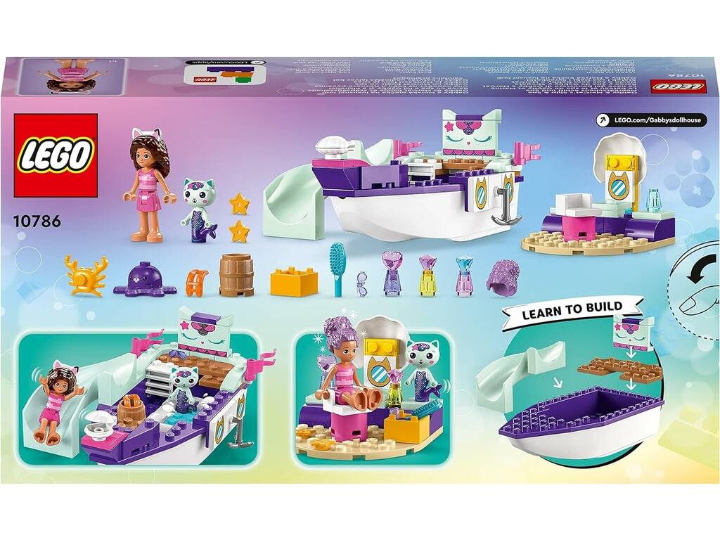 Lego Casa delle bambole di Gabby Barca e Spa di Gabby e Siregata 10786