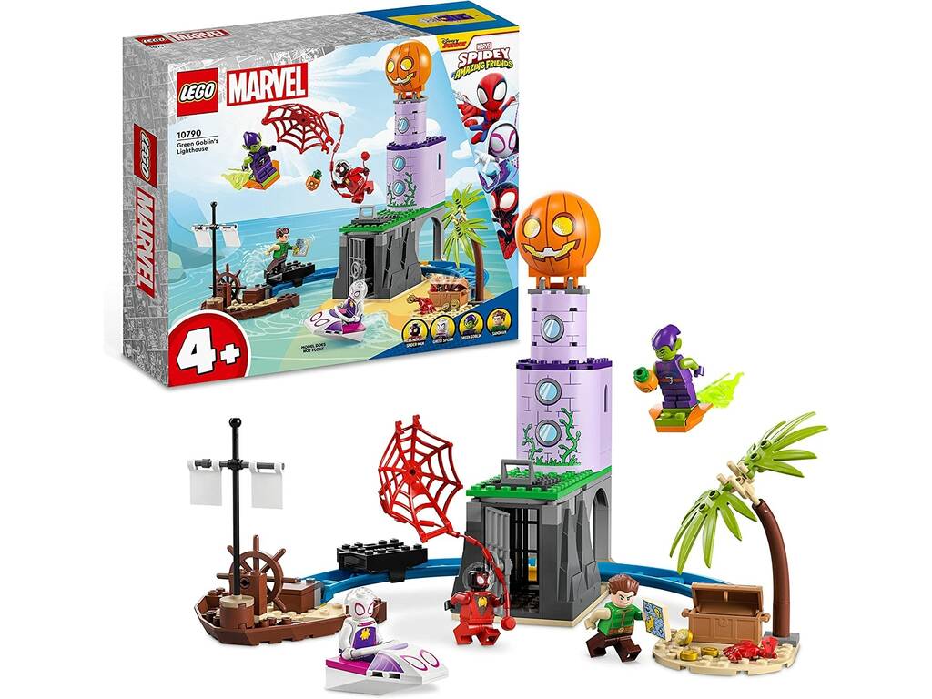 Lego Marvel Team Spidey au phare du Bouffon Vert 10790