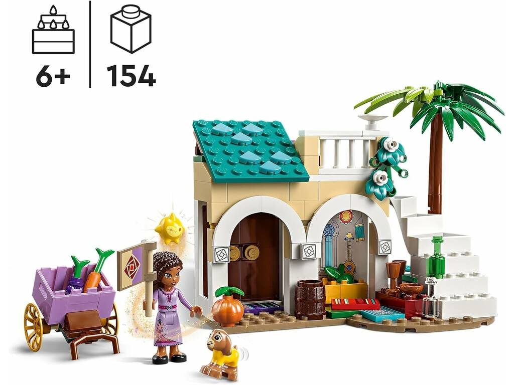 Lego Disney Wish Asha dans la ville des roses 43223
